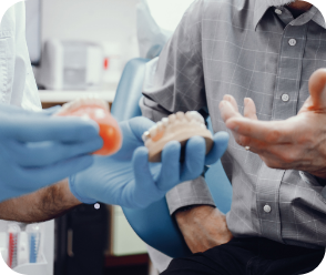 Antes e depois do paciente 1